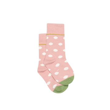 Bambino Socks - Spot White | Pink Antler