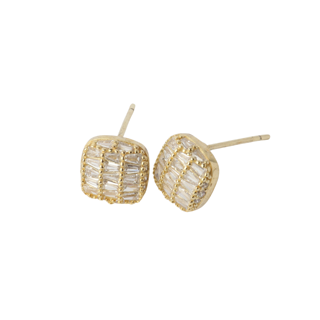 Earrings - Alda CZ Gold Studs