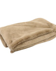 Faux fur throw by Le Forge - Peanut