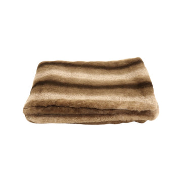 Faux Fur Throw by Le Forge - Mocha