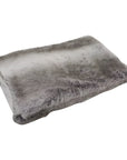 Faux Fur Throw - Grey by Le Forge
