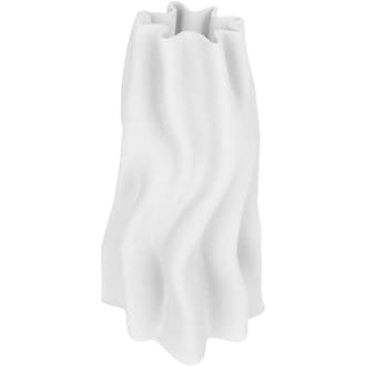 3D Printed Ceramic Vase - Anouk White | Small