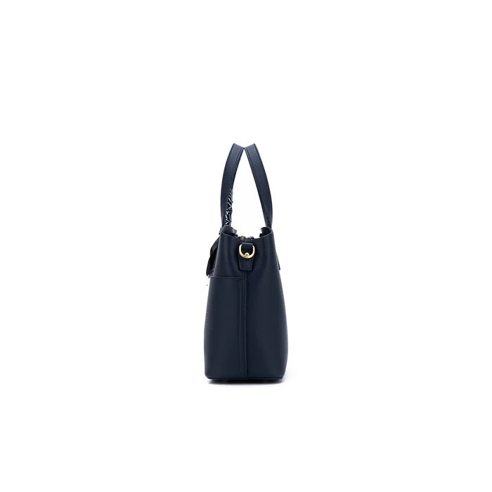 Amelie 2 Piece Top Handle Bag - Deep Navy