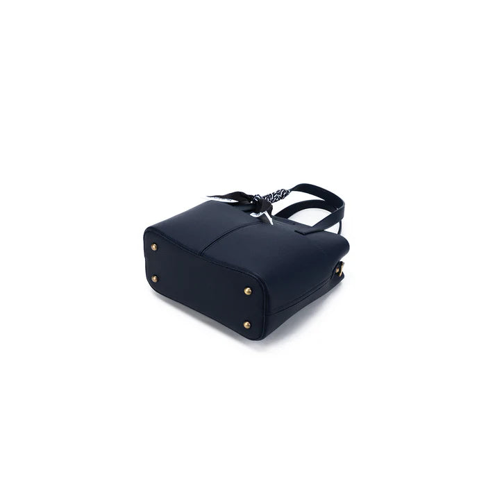 Amelie 2 Piece Top Handle Bag - Deep Navy