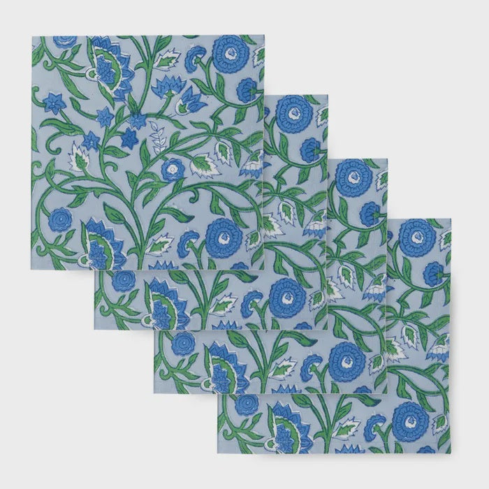 Cotton Block Napkins - Emerald (Set of 4)