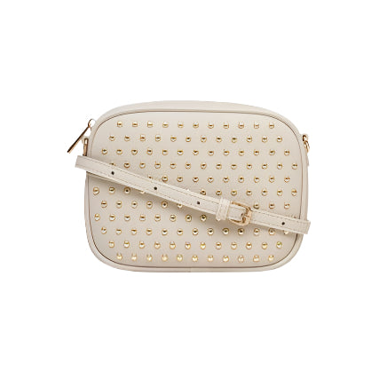 Aggie bag in oat with gold stud detail by Antler