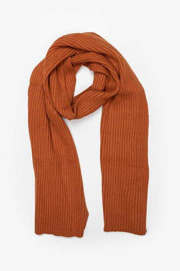 Ribbed Scarf Rust