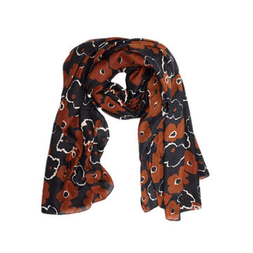 Antler-AW24-CPF_chocolate and poppy scarf