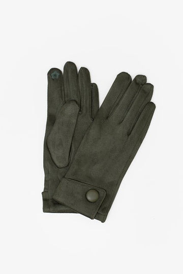 Gloves Suedette Khaki