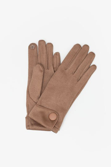 Gloves Suedette Tan