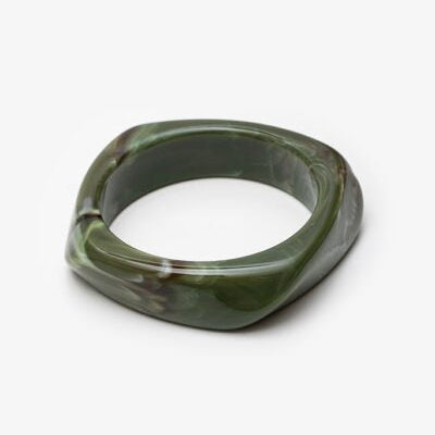 Sculpt Bangle - Moss