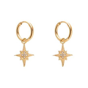 Stella Star Huggie Earrings