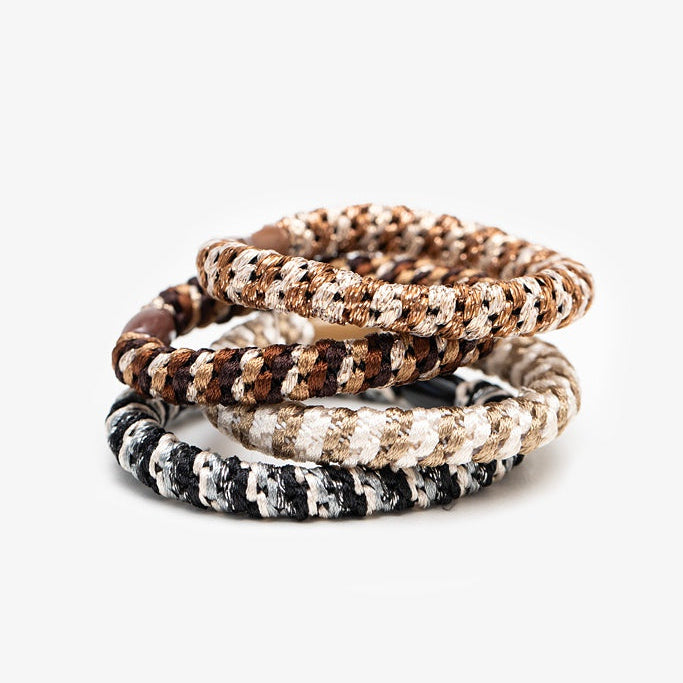 Hair Ties - Multi Lurex (Set 4)