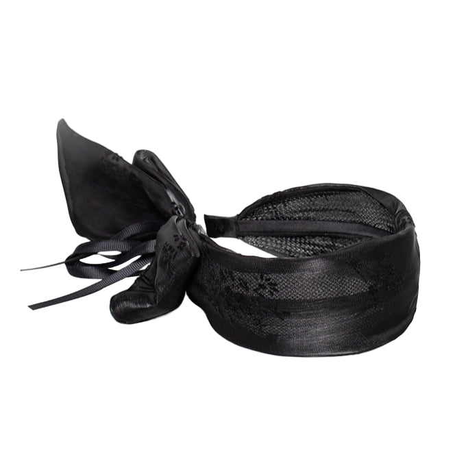 Gatsby Bow Headband - Black