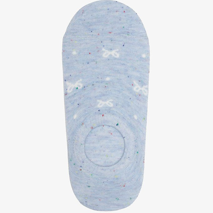 No show sock - blue sprinkle bow by Antler