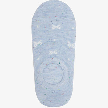 No show sock - blue sprinkle bow by Antler