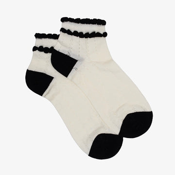 Tuxedo Frill sock by Antler