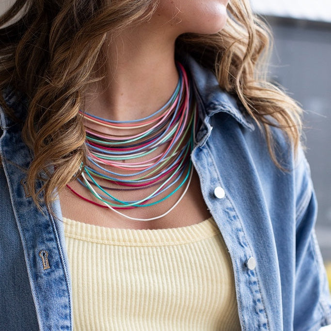 Necklace - Multi Strand | Coloured