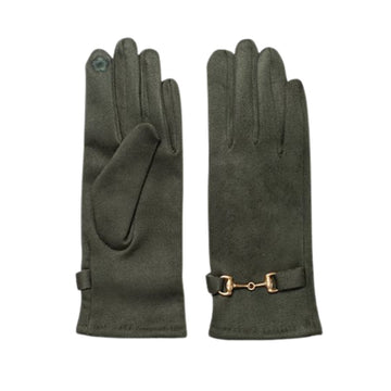 Gloves - Button Suedette | Sage by antler