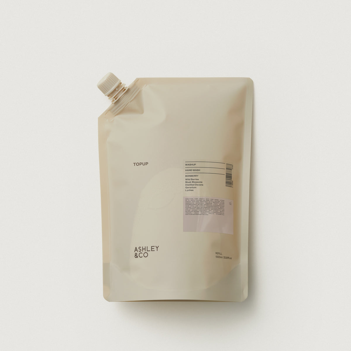 Ashley and Co Washup Handwash TOP UP - Bonberry