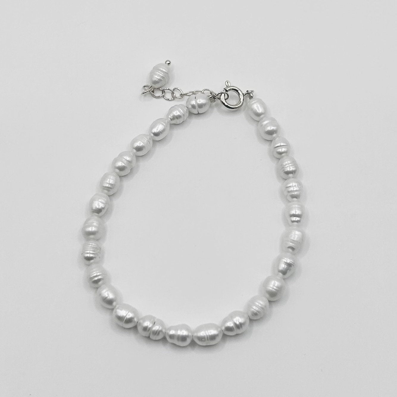 Bracelet - Pearl | Silver Chain