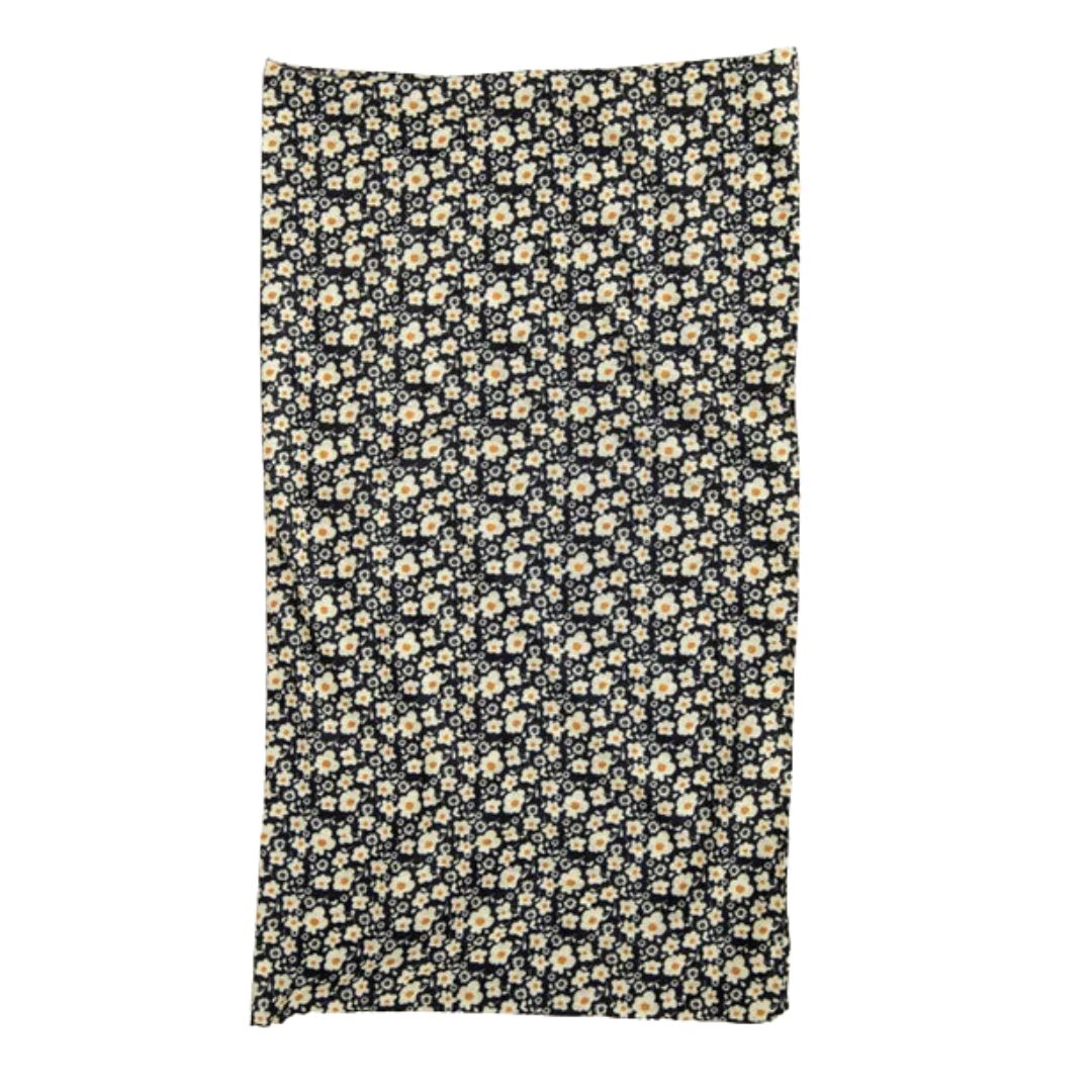 Bandeau - Black + Cream Flowers