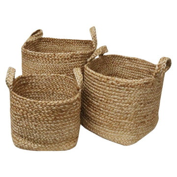 Jute Square Baskets