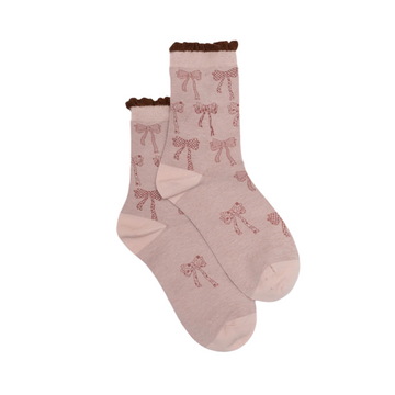 Bows Sock Blush