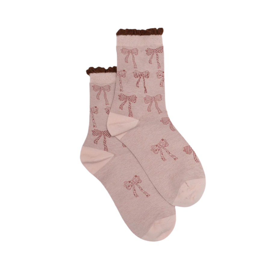 Bows Sock Blush