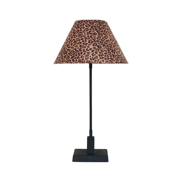 Kensington Lamp with animal print shade