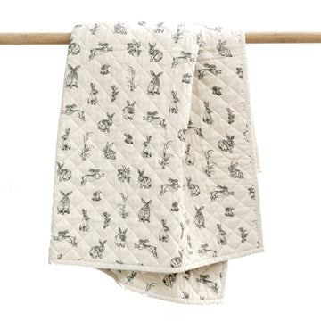 Baby Cot Quilt | Play Mat - Almond