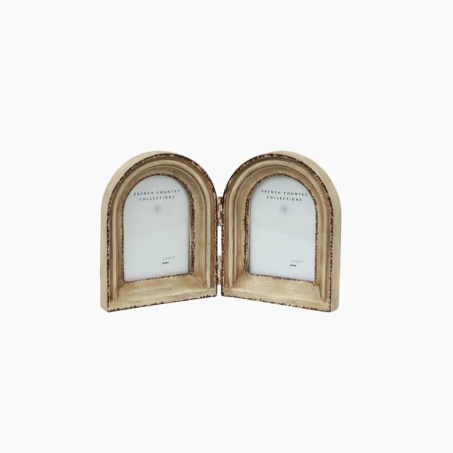 Beech Double Arch Photo Frame 2.5x3.5
