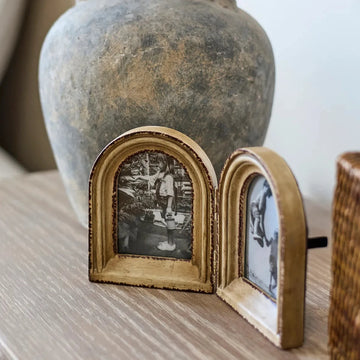 Beech Double Arch Photo Frame 2.5x3.5