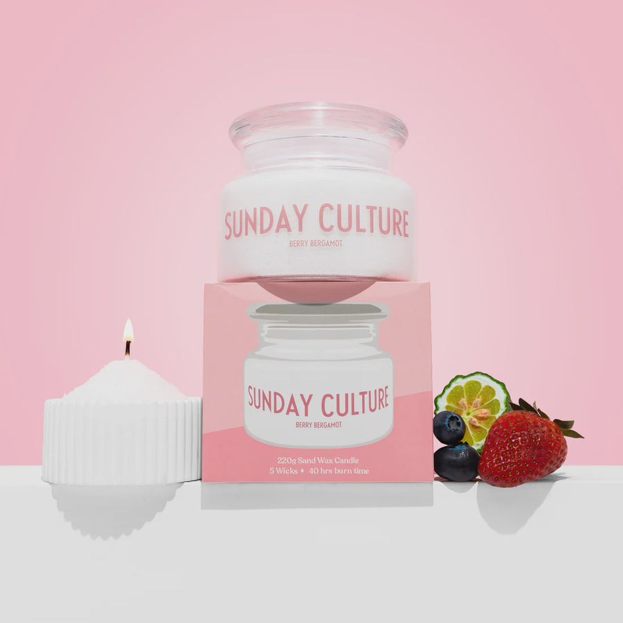 Sand Wax Candle - Berry Bergamot