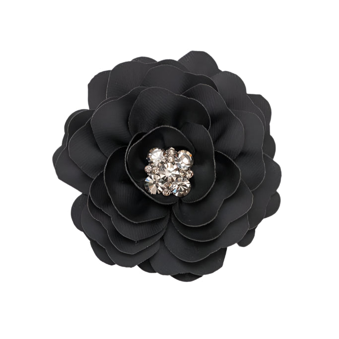 Black Flower Brooch/Clip