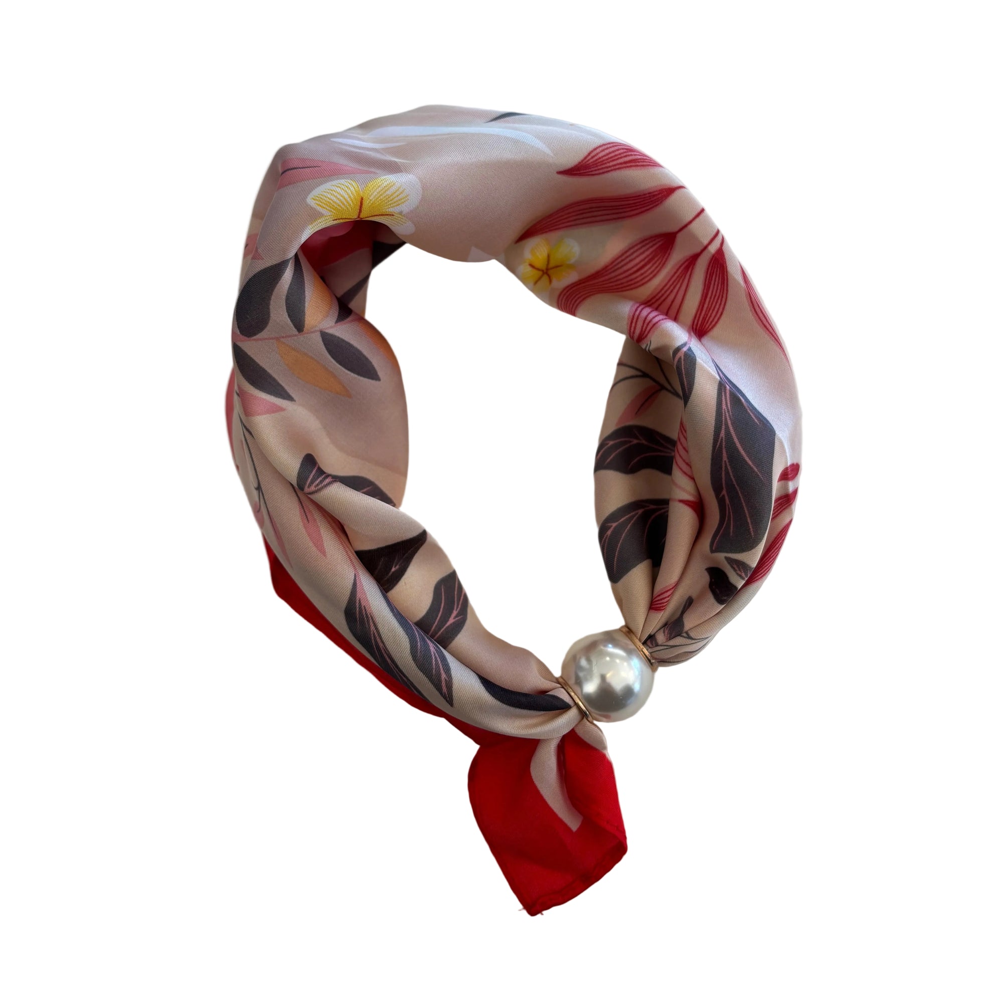 Pearl Fasten Neck Tie - Bloom