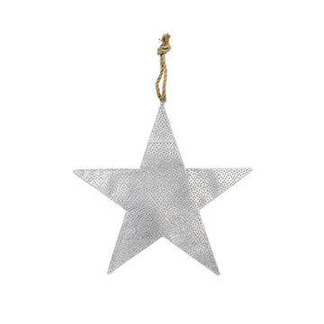 Christmas - Silver Metal Star | small