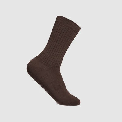 Lamington Mens Socks - Crew Rib | Cacao