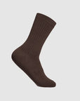 Lamington Mens Socks - Crew Rib | Cacao