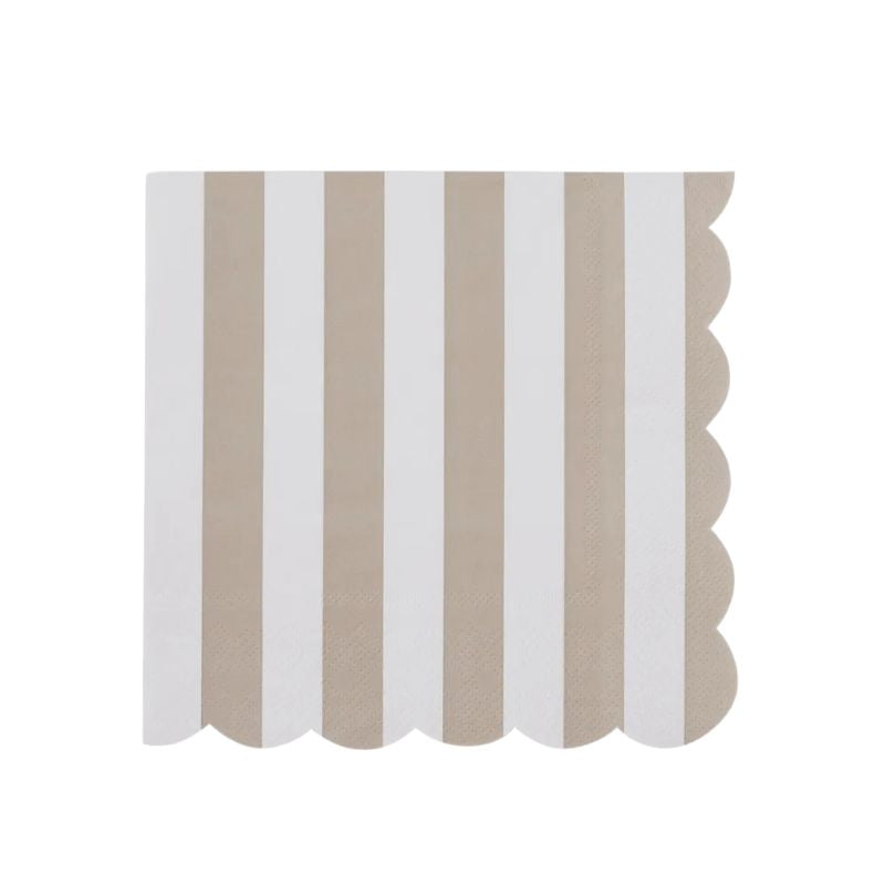 Carnival Paper Napkins - Taupe