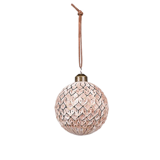 Christmas Glass Bauble Tessellated Pattern