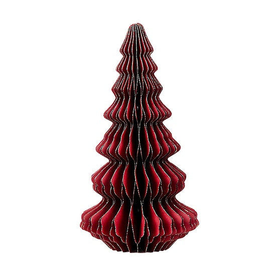 Christmas Claret Red Paper Tree - Large