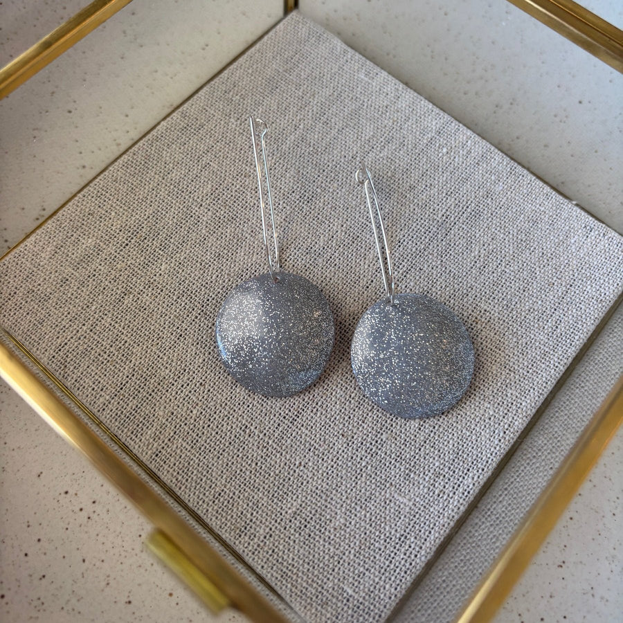 Earrings - Comet Drops love fool silver