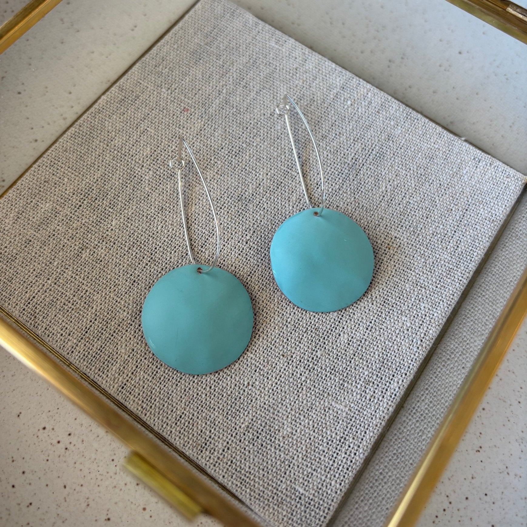 Earrings - Comet Drops love fool light turquoise