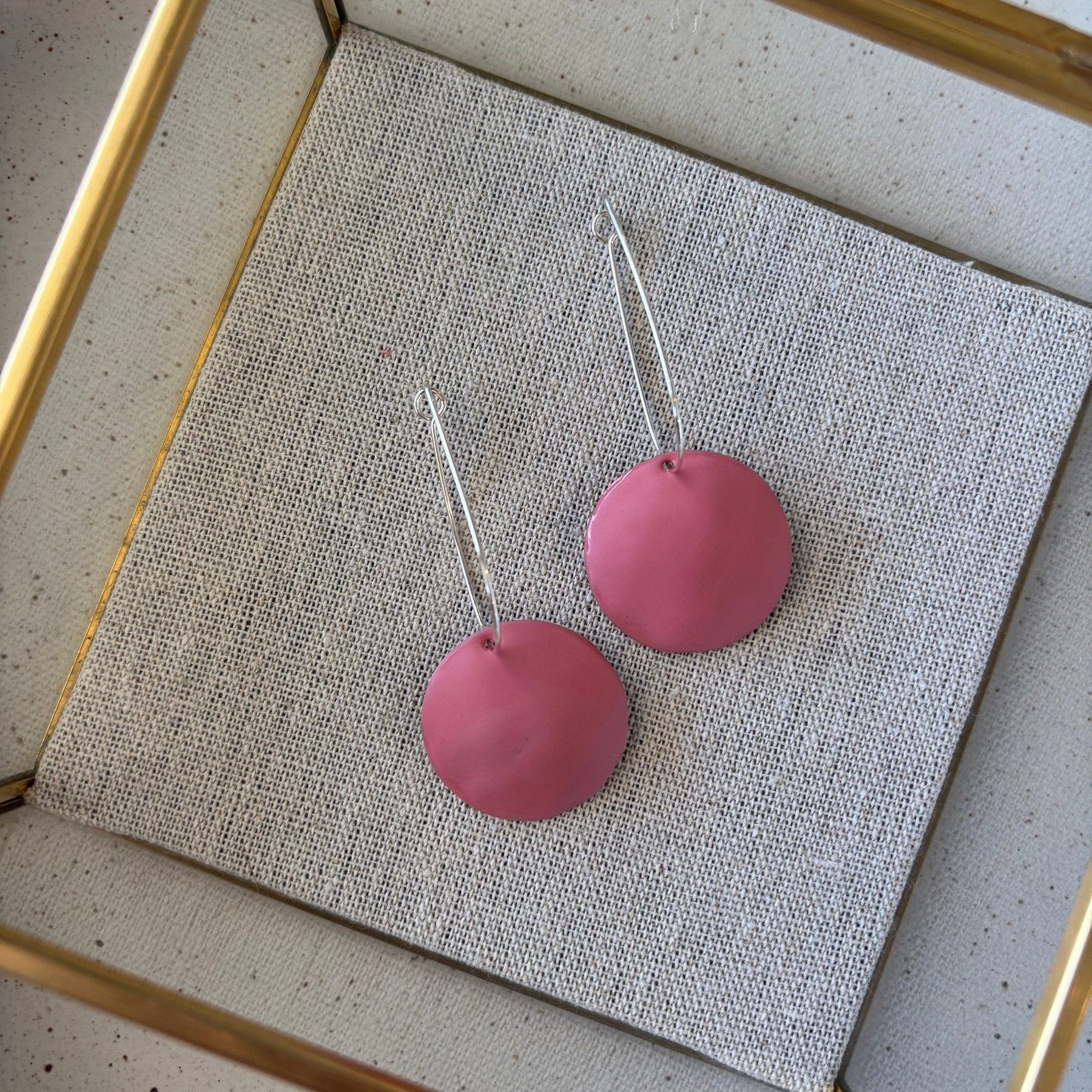 Earrings - Comet Drops love fool old rose