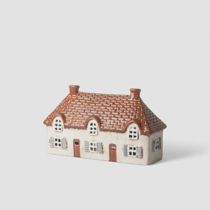 Cotswolds Country Tea Light Cottage Ivory