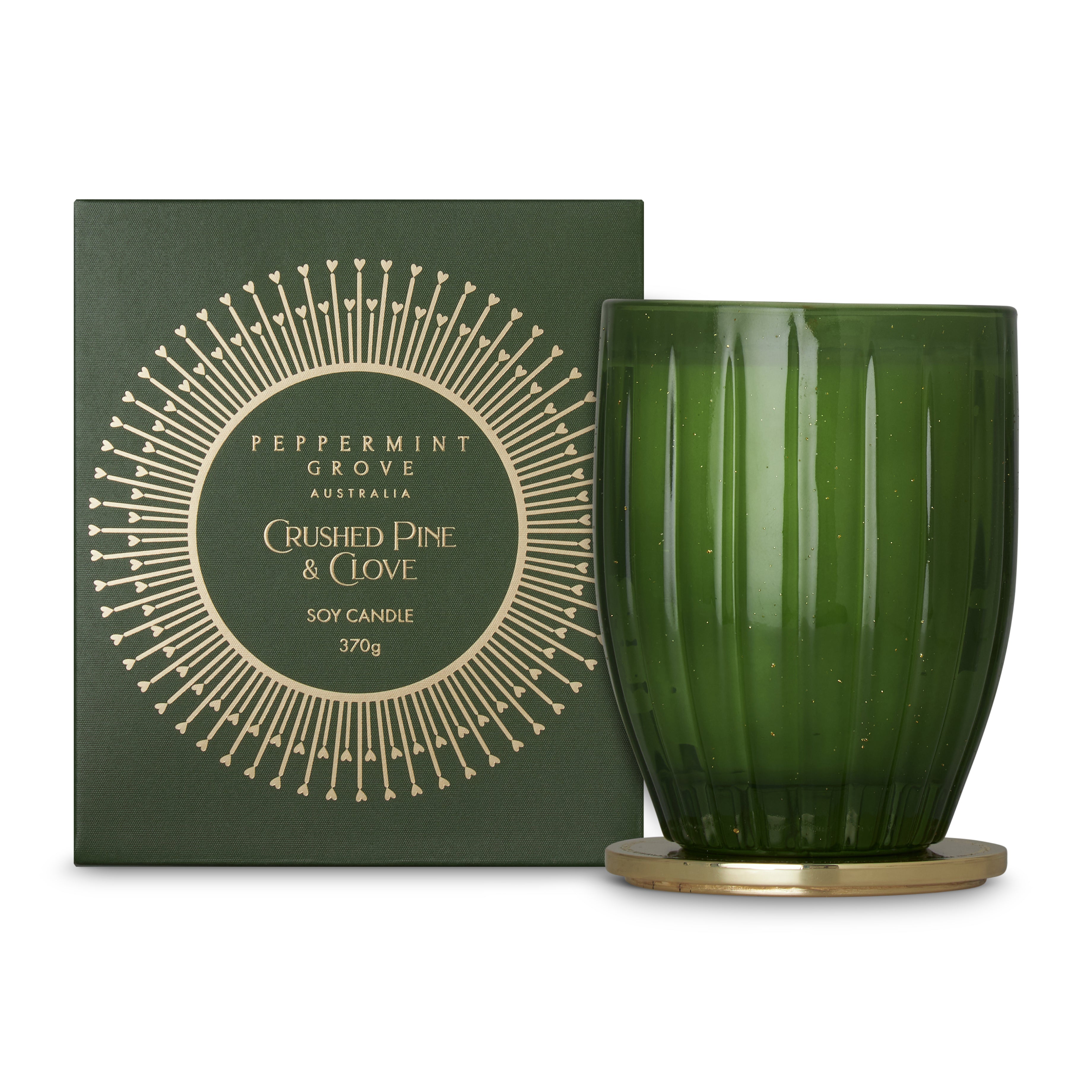 Peppermint Grove Soy Candle - Crushed Pine + Clove | 370g