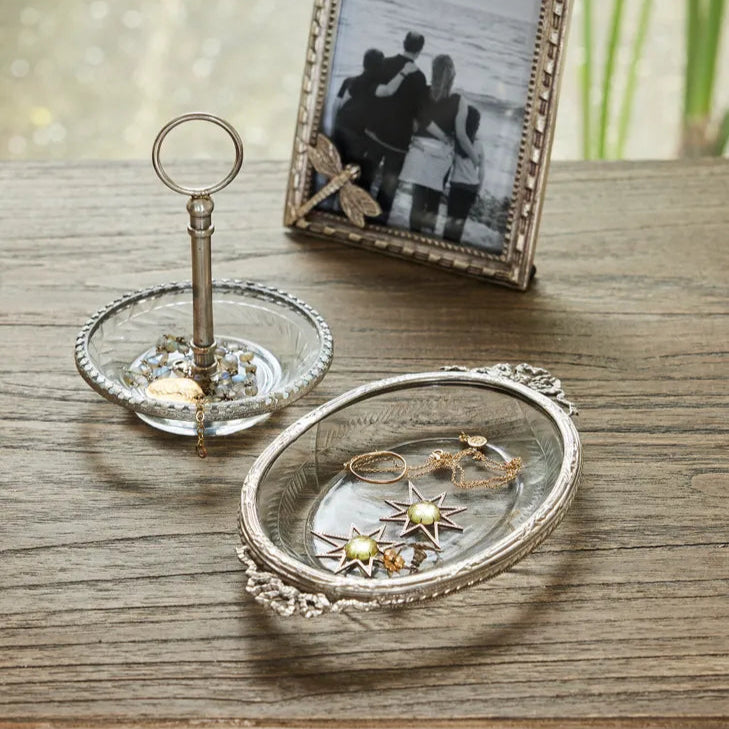 Cut Glass Trinket | Soap Dish french country