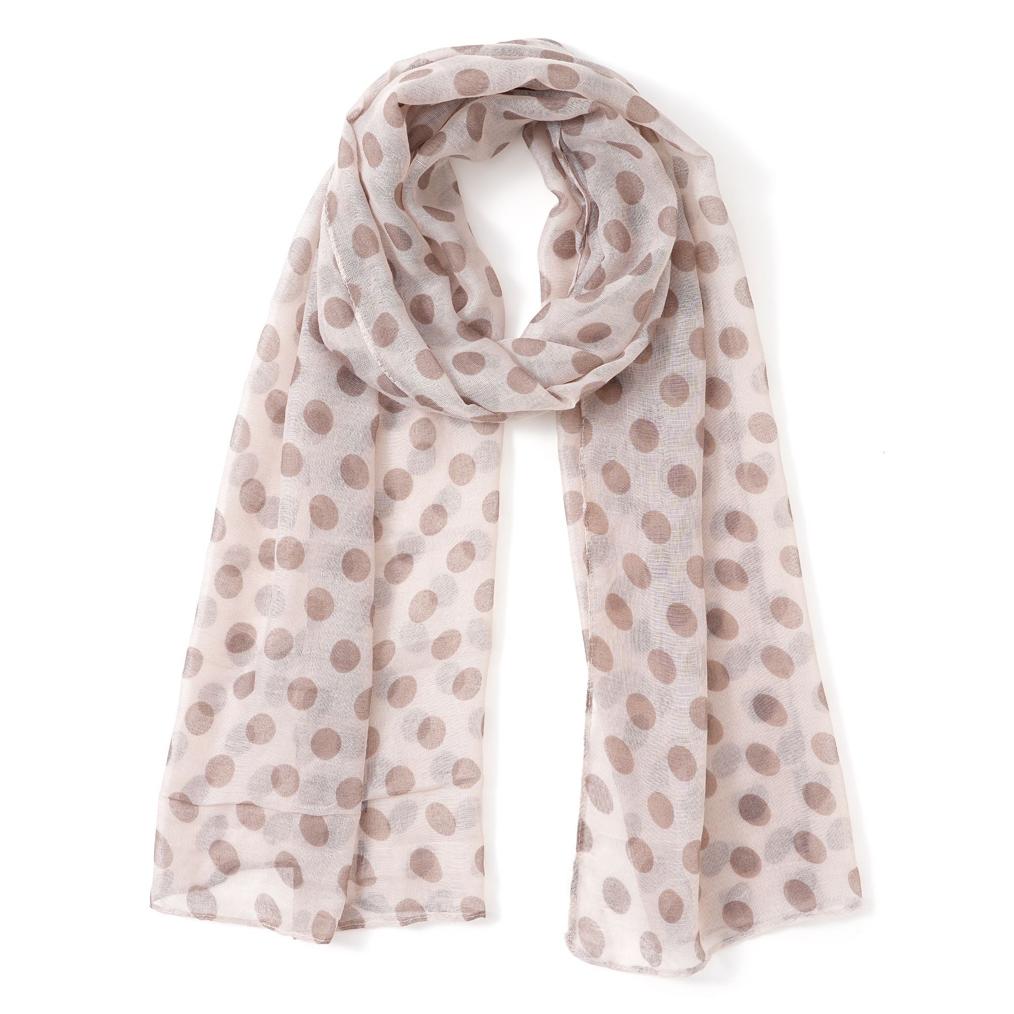 Dotty Scarf - Mocha
