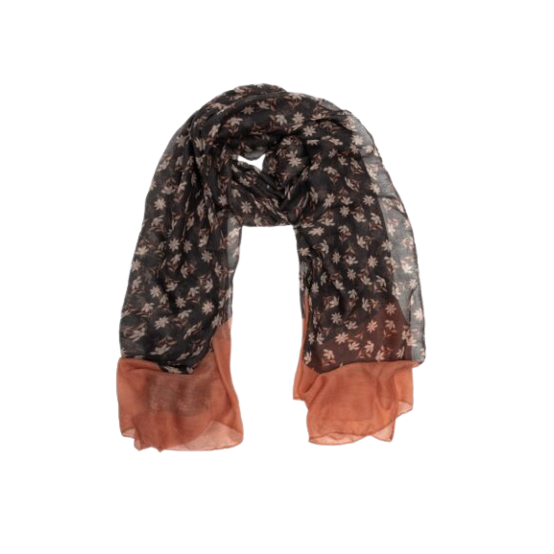 Dusty Pink Floral Scarf